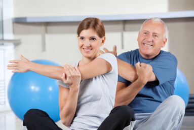 Ariketa Terapia Beheko atzeko aldean osteokondrosia