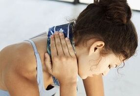 Konprimitu osteochondrosis cervikala tratatzeko modu gisa