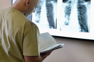 Bizkarrezurreko torazikoaren erradiografia osteokondrosiaren diagnostikoa egiteko